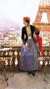 Luis jimenez aranda Lady at the Paris Exposition Spain oil painting artist